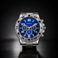 Blue Titan – Stainless Steel Chronograph Watch